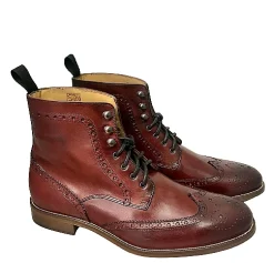 Scarpe di Maremma Anfibio Artigianale Bordeaux*Uomo Stivaletti