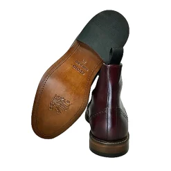Scarpe di Maremma Anfibio Artigianale Bordeaux*Uomo Stivaletti