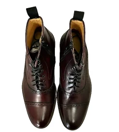 Scarpe di Maremma Anfibio Artigianale Bordeaux*Uomo Stivaletti
