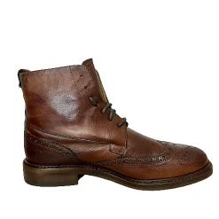 Scarpe di Maremma Anfibio Artigianale In Bufalo Tuffato Marrone*Uomo Stivaletti