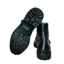 Scarpe di Maremma Anfibio Artigianale Nero Con Fibbia*Uomo Stivaletti