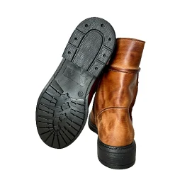 Scarpe di Maremma Anfibio Artigianale Spazzolato Cuoio*Donna Stivali