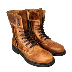Scarpe di Maremma Anfibio Artigianale Spazzolato Cuoio*Donna Stivali