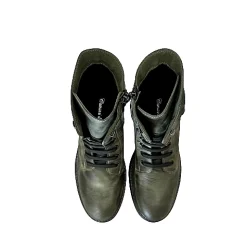 Scarpe di Maremma Anfibio Artigianale Spazzolato Verde*Donna Stivali