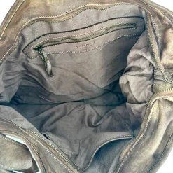 Scarpe di Maremma Asia Borsa / Zaino In Pelle Lavata Bronzata*Donna Borse Morbide