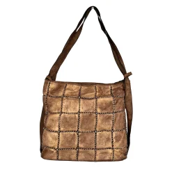 Scarpe di Maremma Asia Borsa / Zaino In Pelle Lavata Bronzata*Donna Borse Morbide