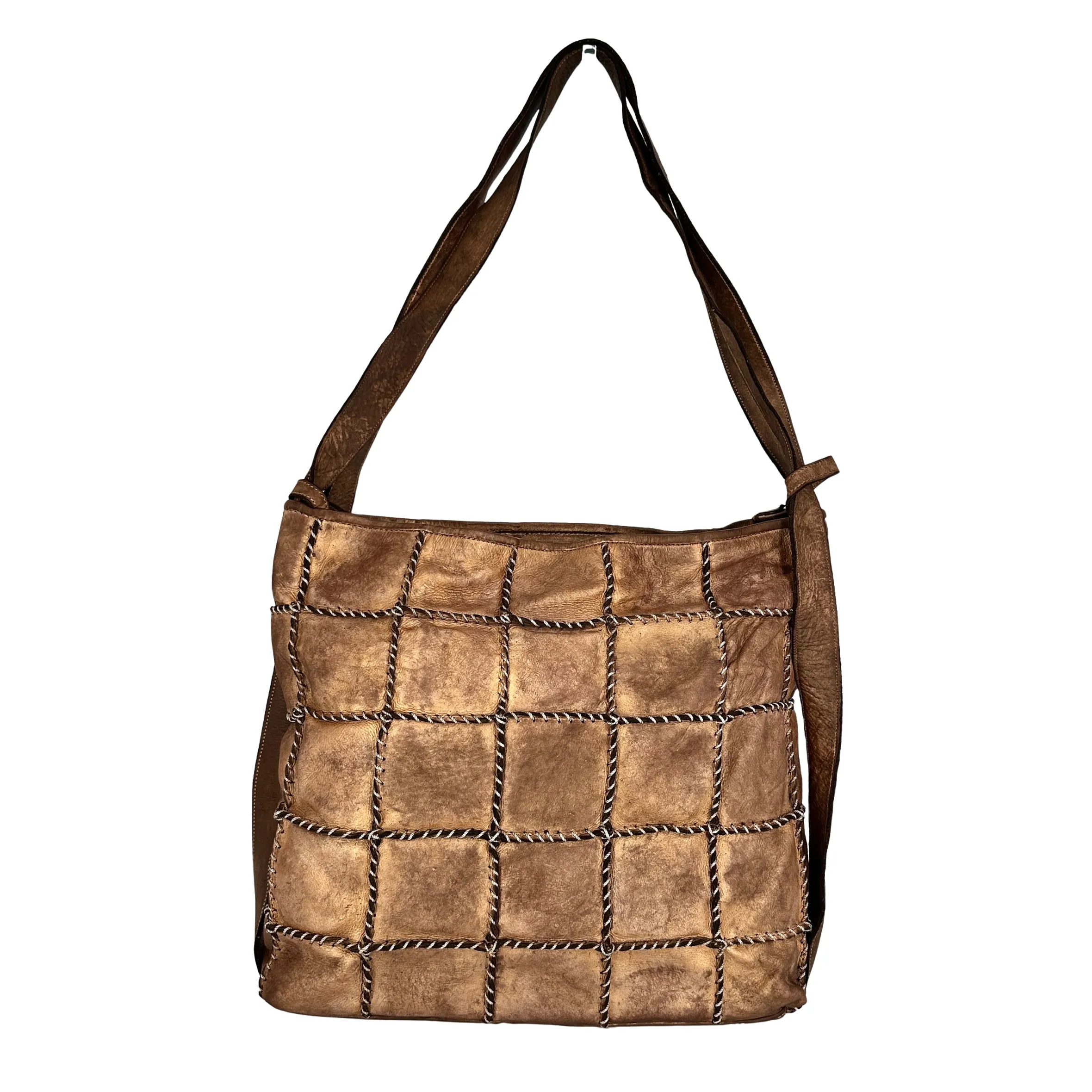 Scarpe di Maremma Asia Borsa / Zaino In Pelle Lavata Bronzata*Donna Borse Morbide