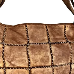 Scarpe di Maremma Asia Borsa / Zaino In Pelle Lavata Bronzata*Donna Borse Morbide