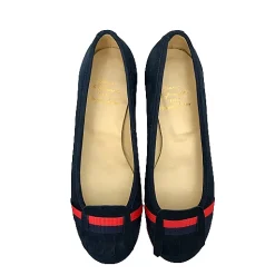Scarpe di Maremma Ballerina Blu/Rossa In Camoscio*Donna Ballerine