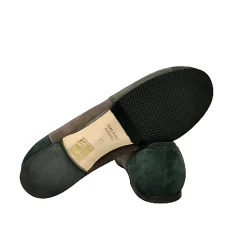 Scarpe di Maremma Ballerina Camoscio Verde Con Morsetto*Donna Ballerine