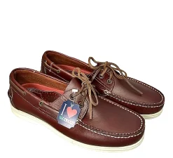 Scarpe di Maremma Barca Artigianale In Pelle Marrone Soldini*Uomo Stringate