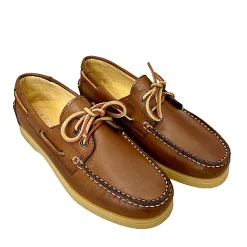 Scarpe di Maremma Barca Artigianale In Pelle Cuoio*Uomo Stringate