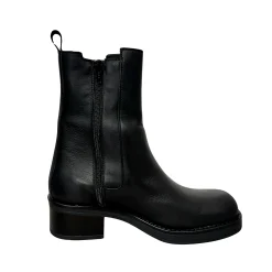 Scarpe di Maremma Beatles Artigianale Con Punta Squadrata Nero*Donna Stivali