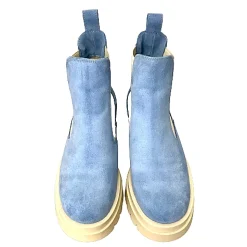 Scarpe di Maremma Beatles Artigianale In Camoscio Azzurro*Donna Tronchetti