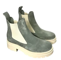 Scarpe di Maremma Beatles Artigianale In Camoscio Salvia*Donna Tronchetti