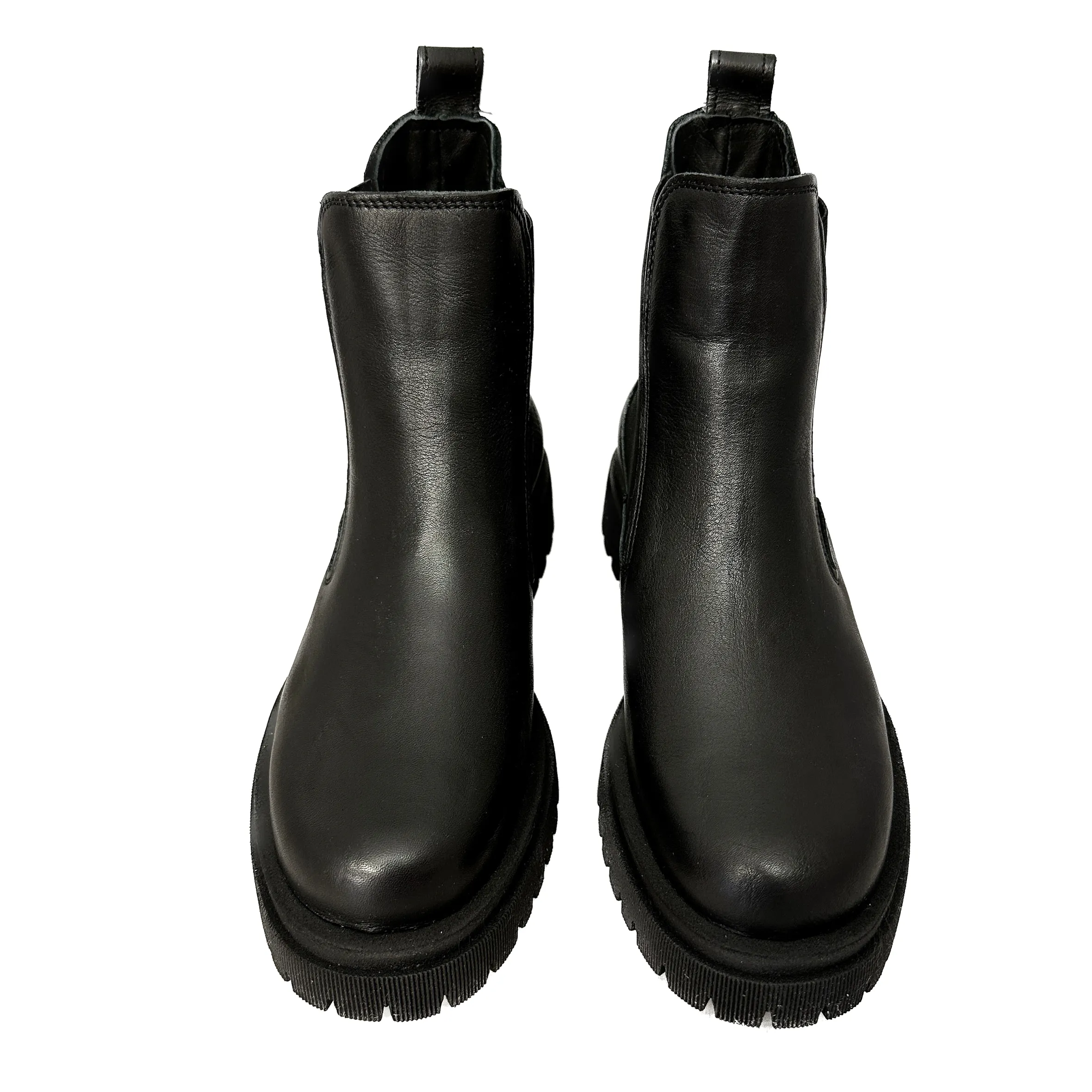 Scarpe di Maremma Beatles Artigianale In Pelle Nera Basso*Donna Tronchetti