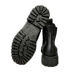 Scarpe di Maremma Beatles Artigianale In Pelle Nera Basso*Donna Tronchetti