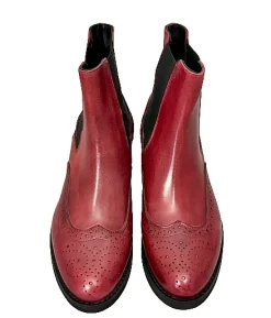 Scarpe di Maremma Beatles Artigianale In Pelle Color Vino*Donna Tronchetti