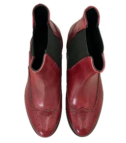 Scarpe di Maremma Beatles Artigianale In Pelle Color Vino*Donna Tronchetti