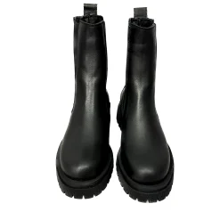 Scarpe di Maremma Beatles Artigianale In Pelle Nera*Donna Stivali