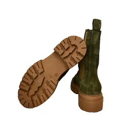 Scarpe di Maremma Beatles In Camoscio Verde Scuro*Donna Stivali