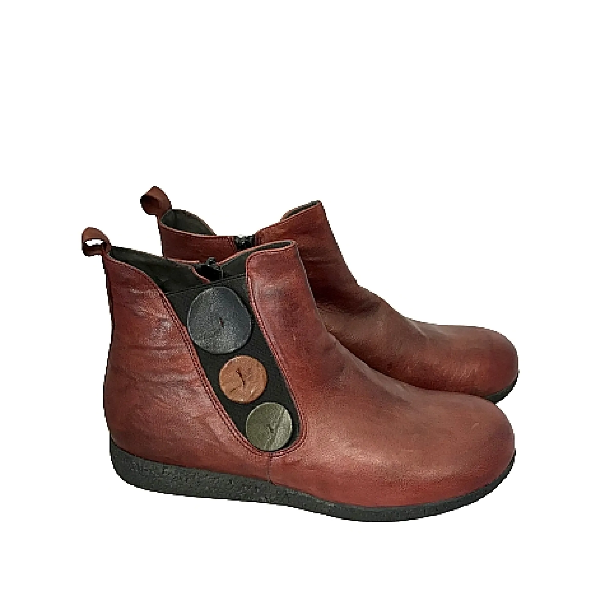 Scarpe di Maremma Beatles In Pelle Bordeaux*Donna Tronchetti