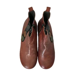 Scarpe di Maremma Beatles In Pelle Bordeaux*Donna Tronchetti