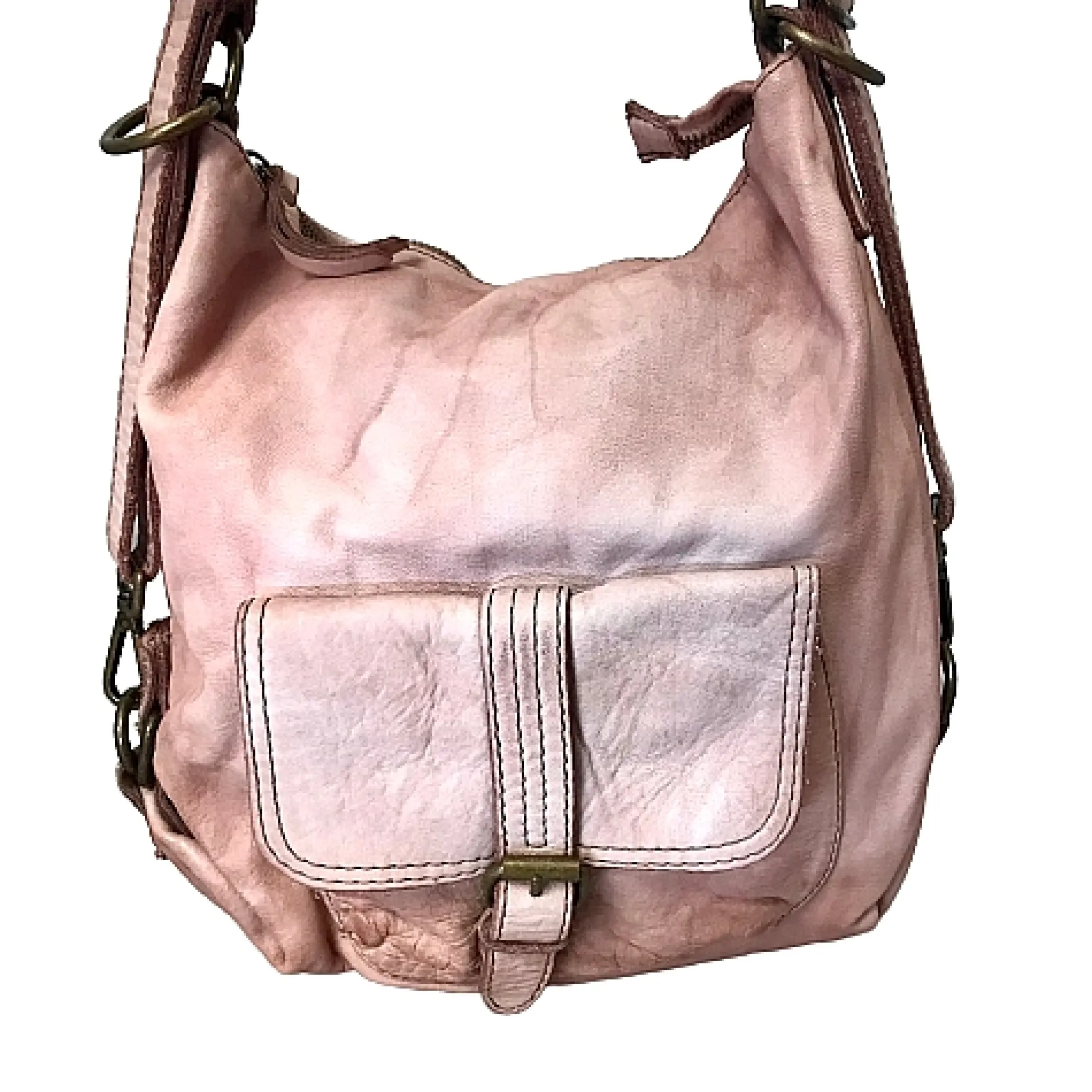 Scarpe di Maremma Borsa / Zaino Artigianale In Pelle Lavata*Donna Zaini