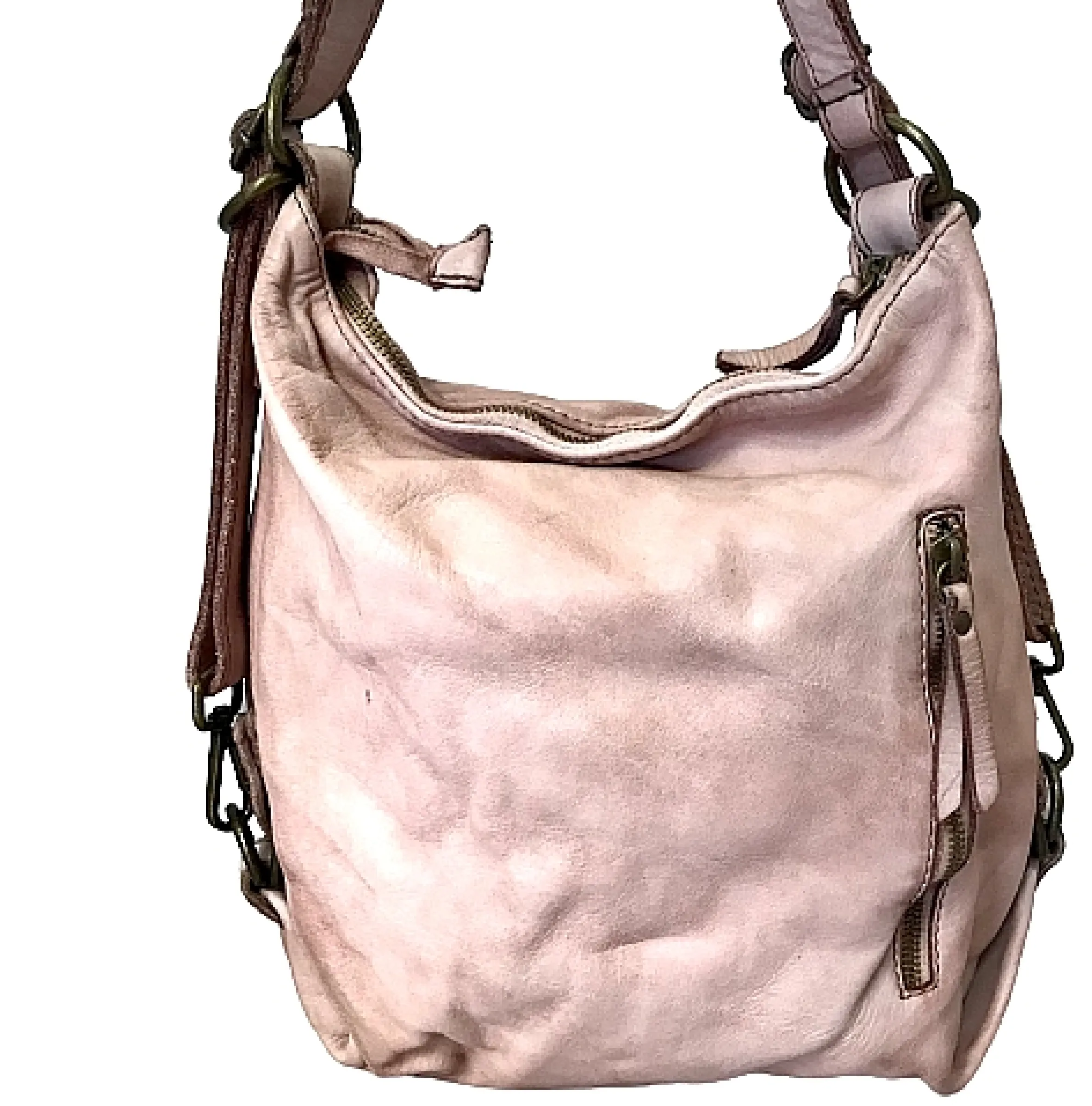 Scarpe di Maremma Borsa / Zaino Artigianale In Pelle Lavata*Donna Zaini
