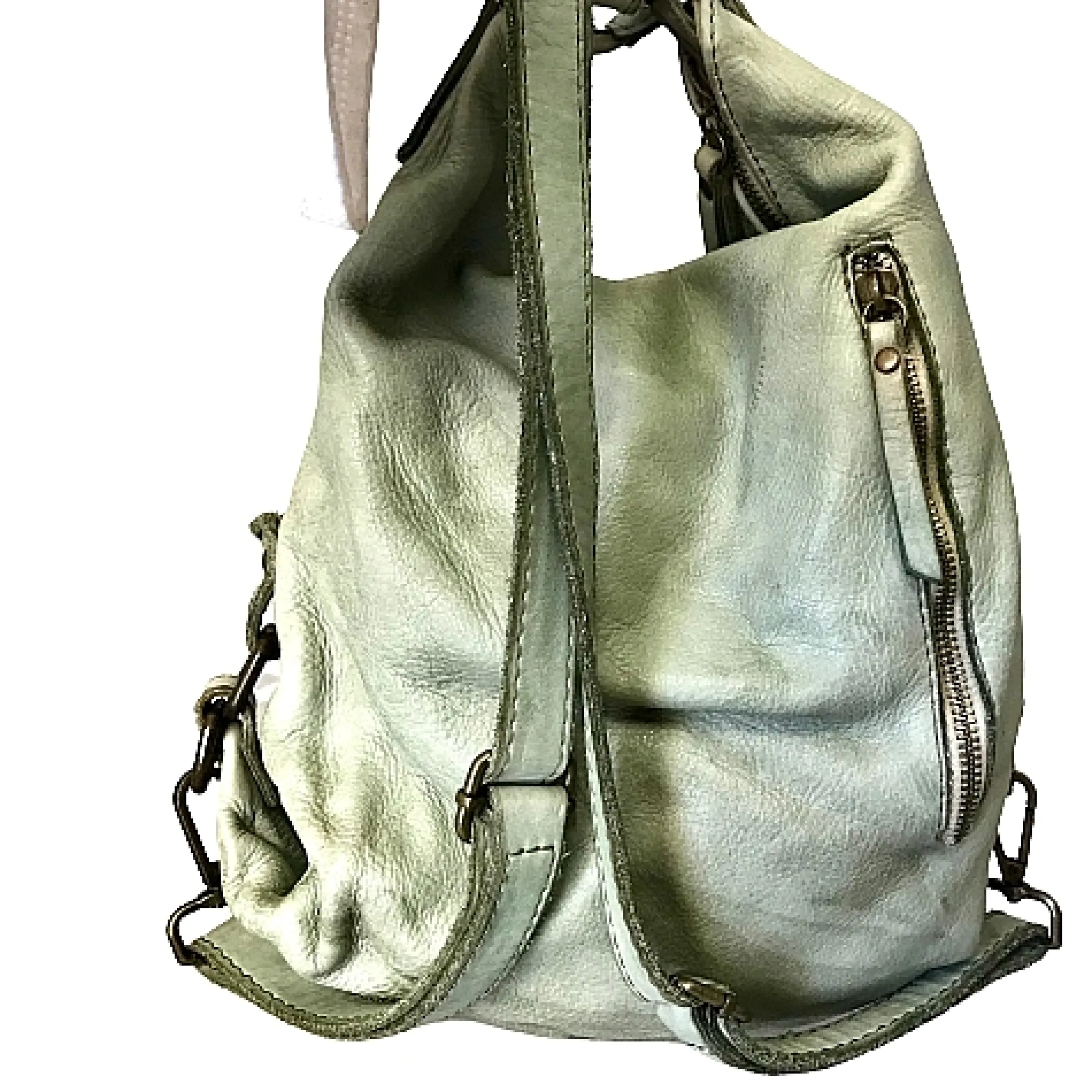 Scarpe di Maremma Borsa / Zaino Artigianale In Pelle Lavata*Donna Zaini