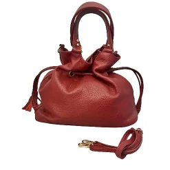 Scarpe di Maremma Borsa A Secchiello Bordeaux*Donna Borse Morbide