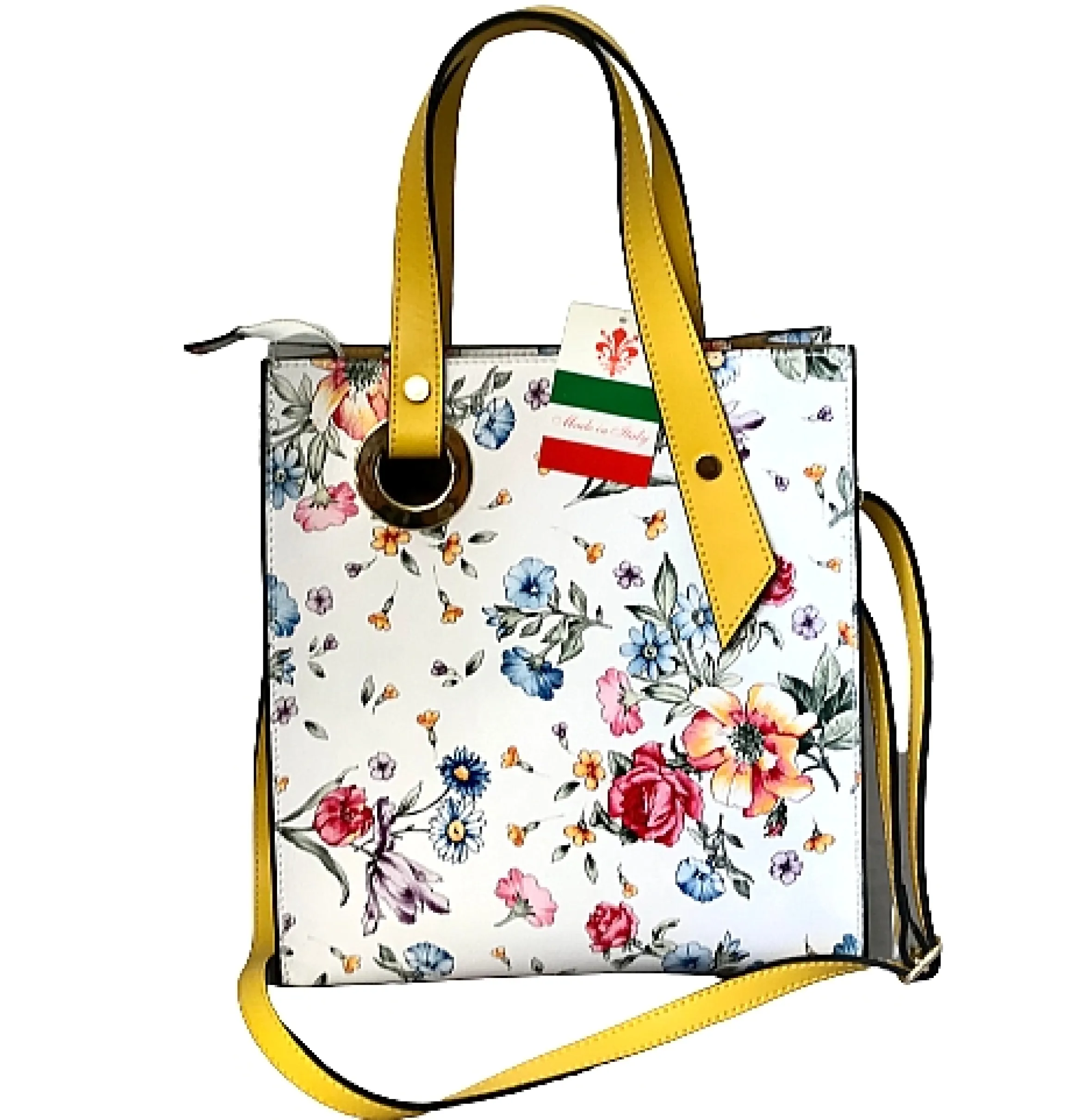 Scarpe di Maremma Borsa Artigianale Con Stampa Floreale*Donna Borse Rigide