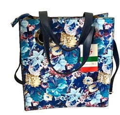 Scarpe di Maremma Borsa Artigianale Con Stampa Floreale*Donna Borse Rigide