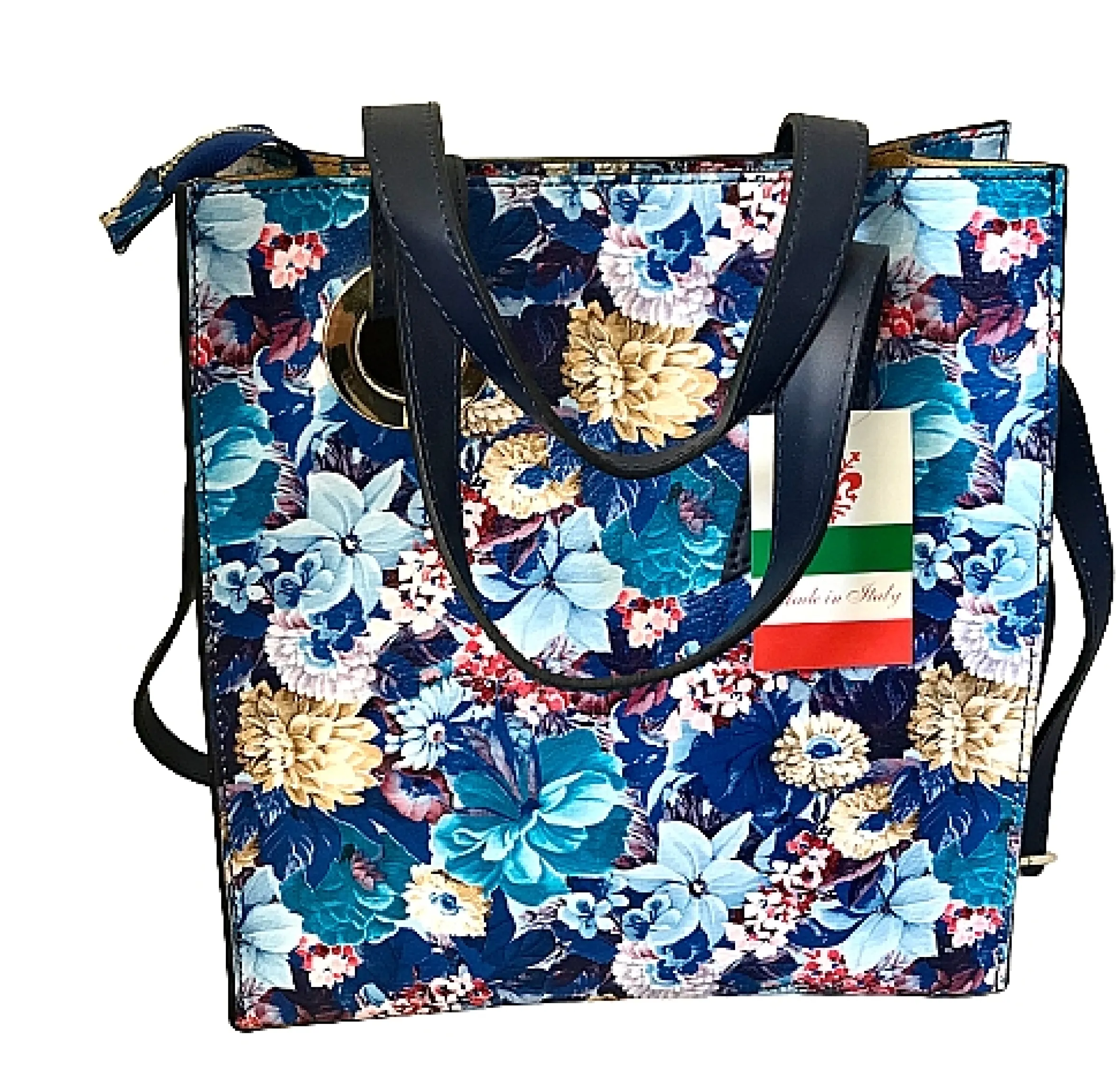 Scarpe di Maremma Borsa Artigianale Con Stampa Floreale*Donna Borse Rigide