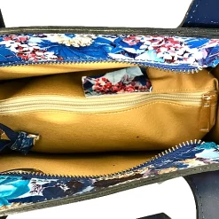Scarpe di Maremma Borsa Artigianale Con Stampa Floreale*Donna Borse Rigide