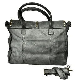 Scarpe di Maremma Borsa Artigianale Grigio Scuro*Donna Borse Morbide