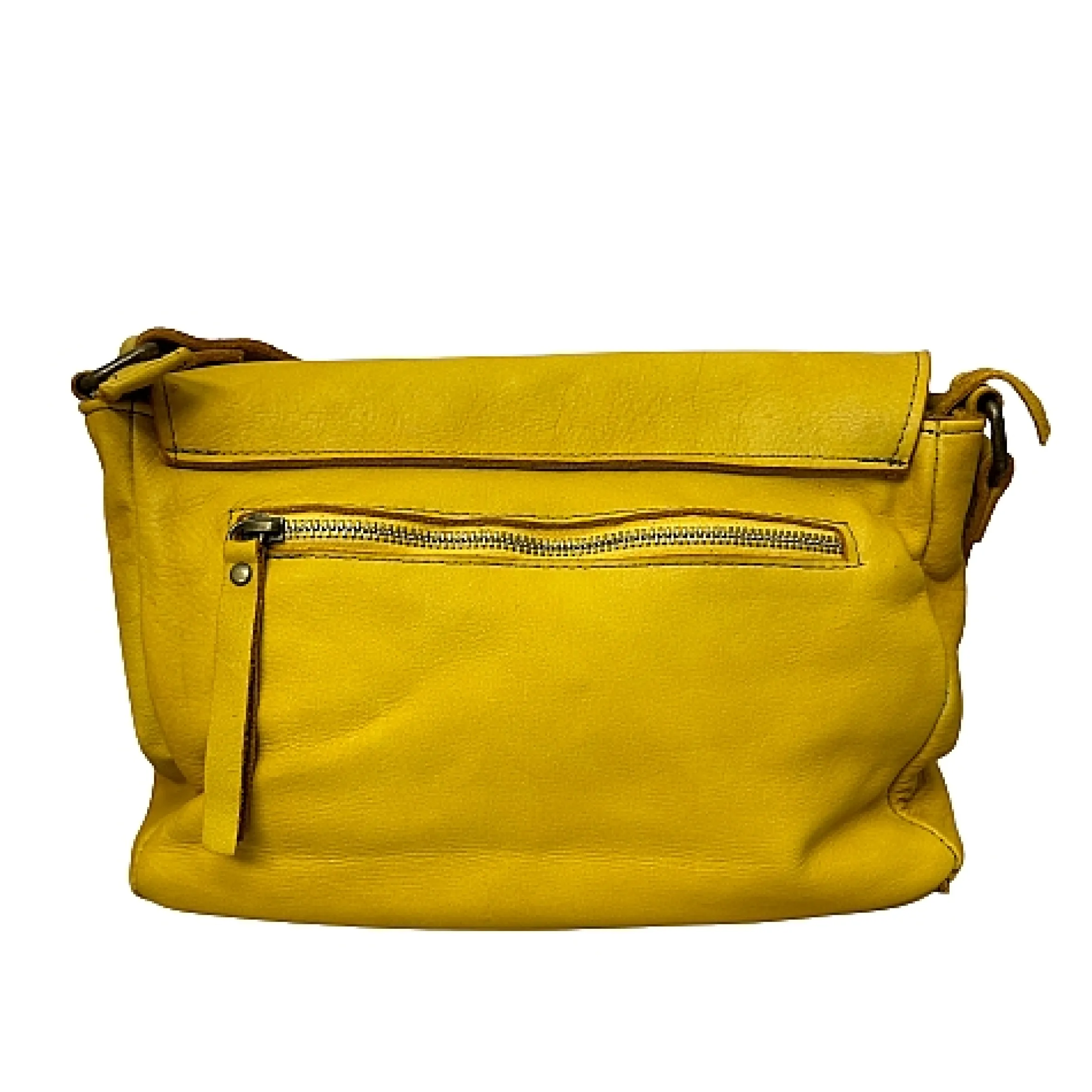 Scarpe di Maremma Borsa Artigianale In Pelle Lavata Liscia*Donna Borse Morbide