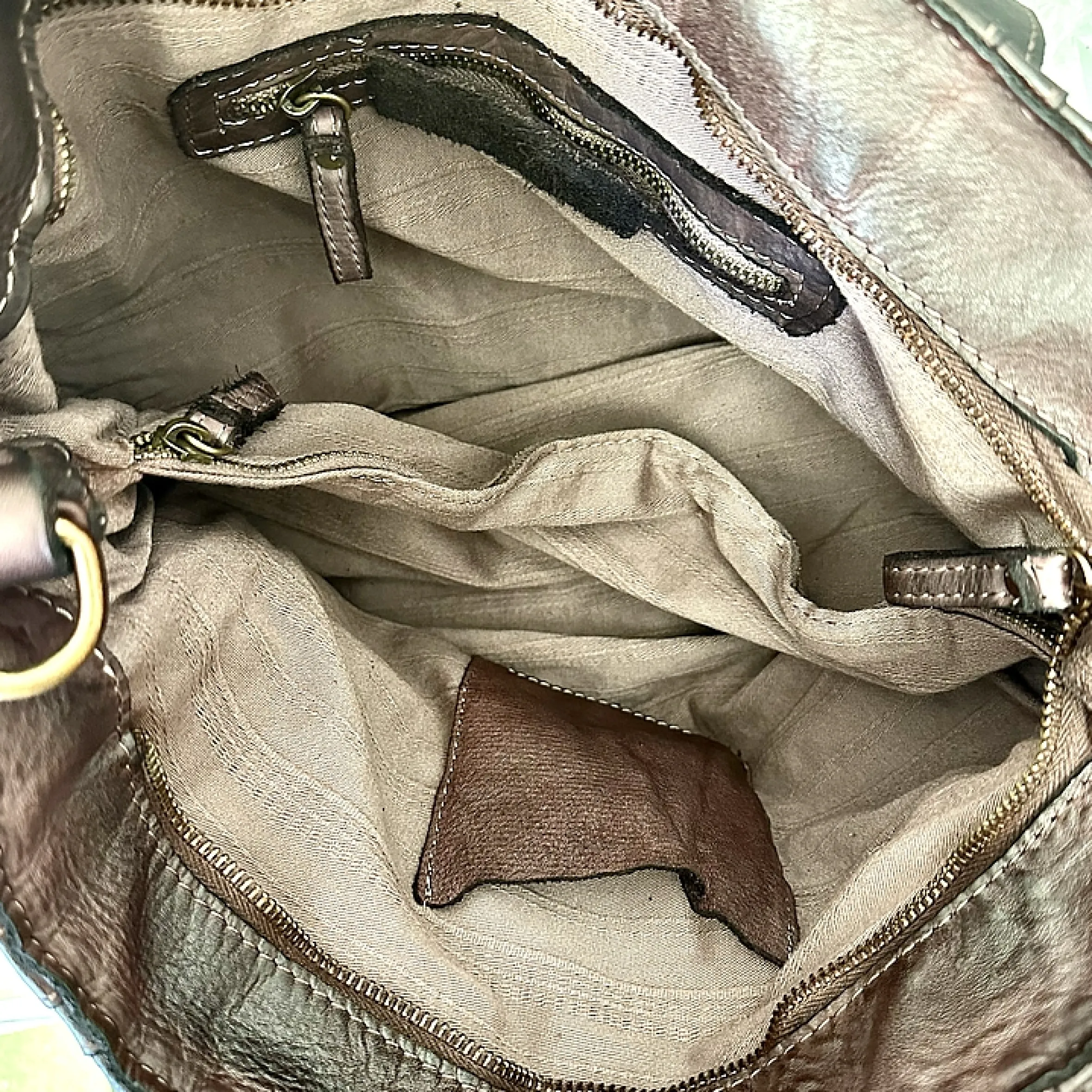 Scarpe di Maremma Borsa Artigianale In Pelle Lavata*Donna Borse Morbide