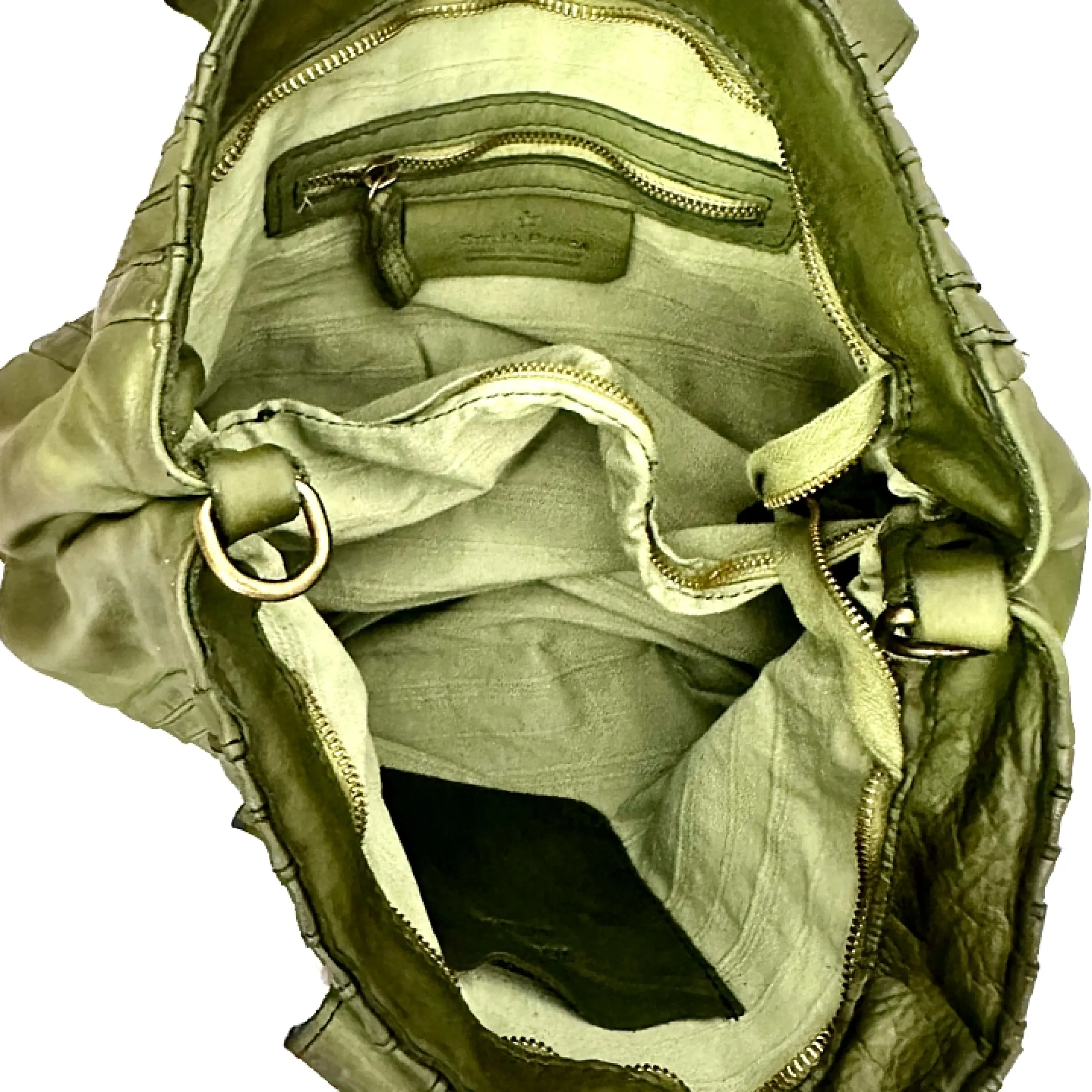 Scarpe di Maremma Borsa Artigianale In Pelle Lavata*Donna Borse Morbide