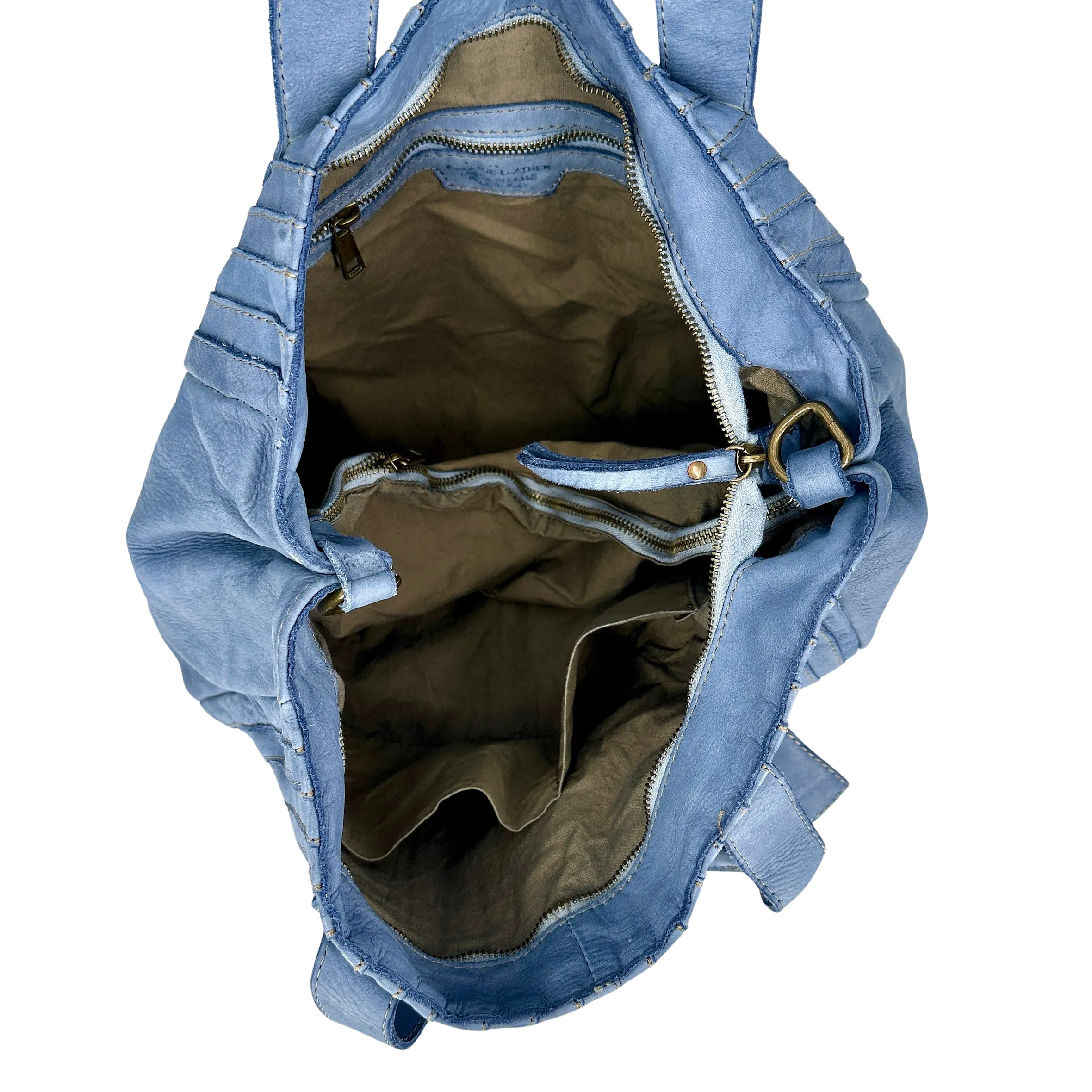Scarpe di Maremma Borsa Artigianale In Pelle Lavata*Donna Borse Morbide