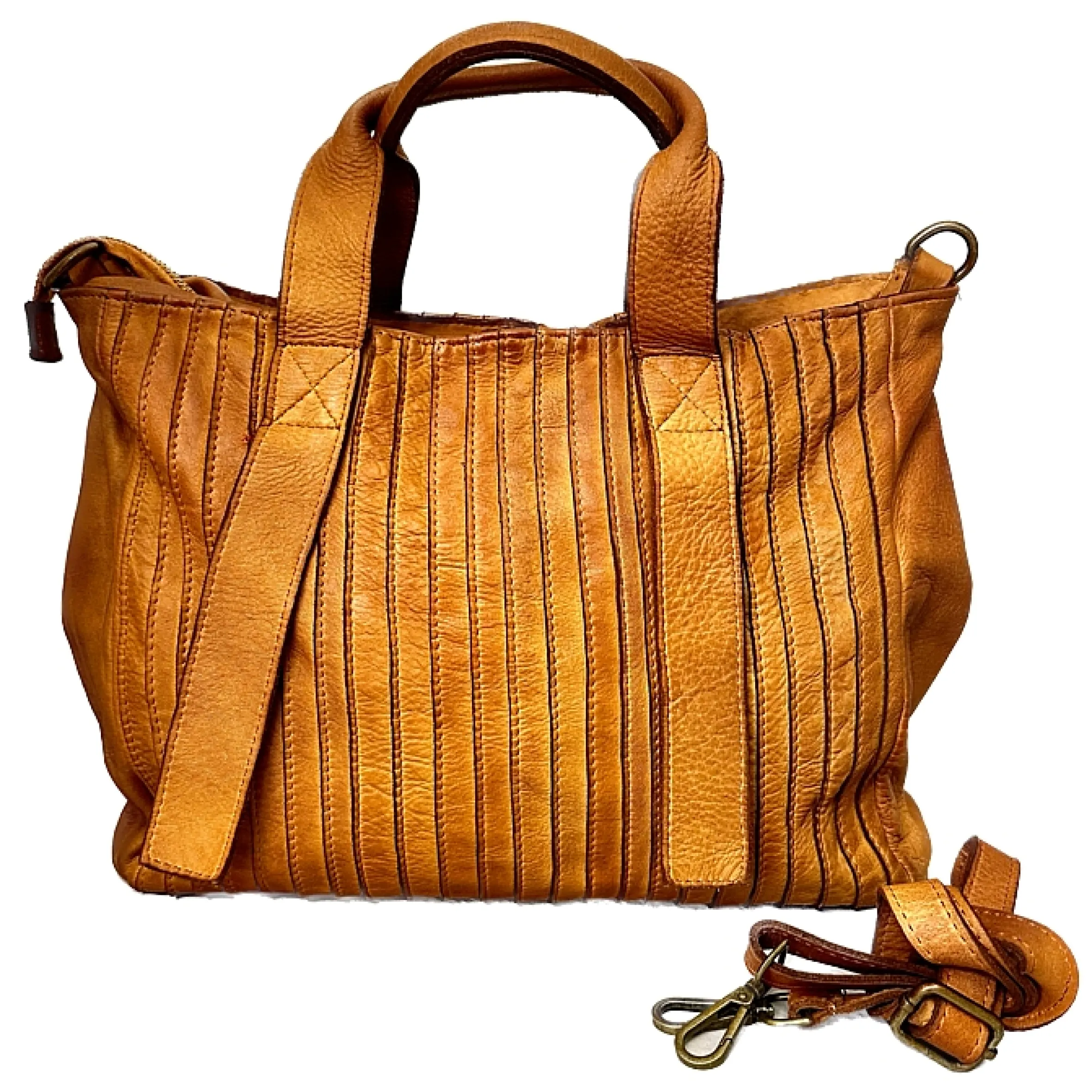 Scarpe di Maremma Borsa Artigianale In Pelle Lavata*Donna Borse Morbide