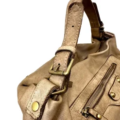 Scarpe di Maremma Borsa Artigianale In Pelle Lavata*Donna Borse Morbide