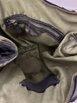 Scarpe di Maremma Borsa Artigianale In Pelle Lavata Con Intreccio Grande*Donna Borse Morbide