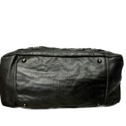 Scarpe di Maremma Borsa Artigianale In Pelle Lavata Con Intreccio Grande*Donna Borse Morbide