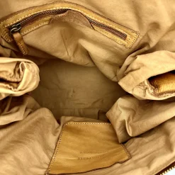 Scarpe di Maremma Borsa Artigianale In Pelle Lavata Con Intreccio Grande*Donna Borse Morbide