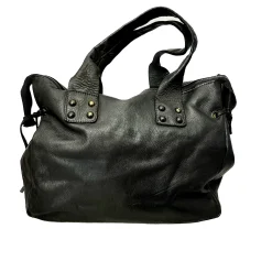 Scarpe di Maremma Borsa Artigianale In Pelle Lavata Con Intreccio Grande*Donna Borse Morbide
