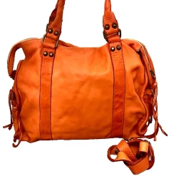 Scarpe di Maremma Borsa Artigianale In Pelle Lavata*Donna Borse Morbide