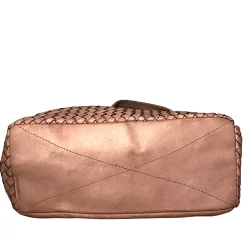 Scarpe di Maremma Borsa Artigianale In Pelle Intrecciata Con Borchiette*Donna Borse Morbide