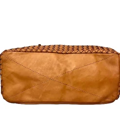 Scarpe di Maremma Borsa Artigianale In Pelle Intrecciata Con Borchiette*Donna Borse Morbide