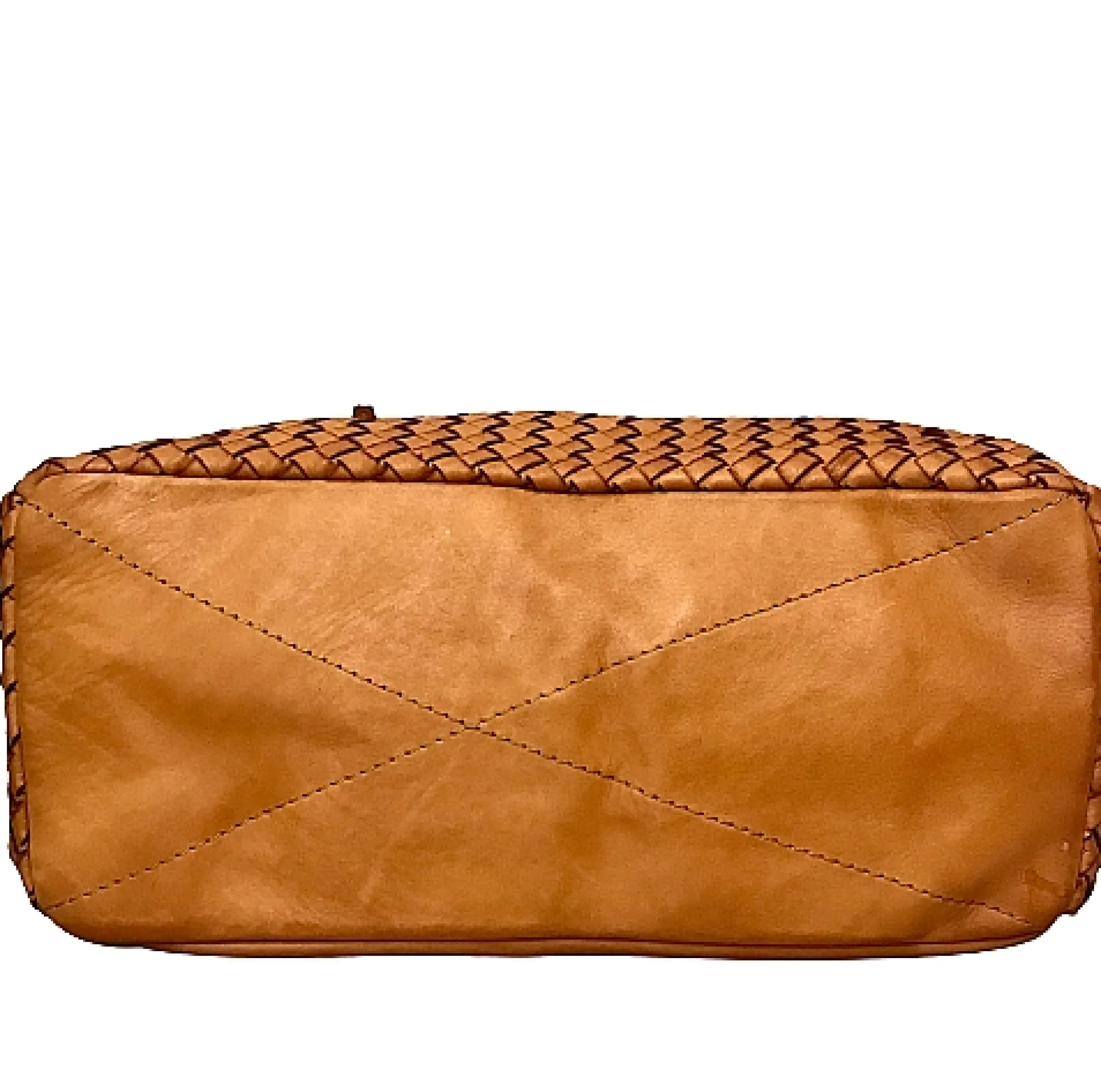 Scarpe di Maremma Borsa Artigianale In Pelle Intrecciata Con Borchiette*Donna Borse Morbide